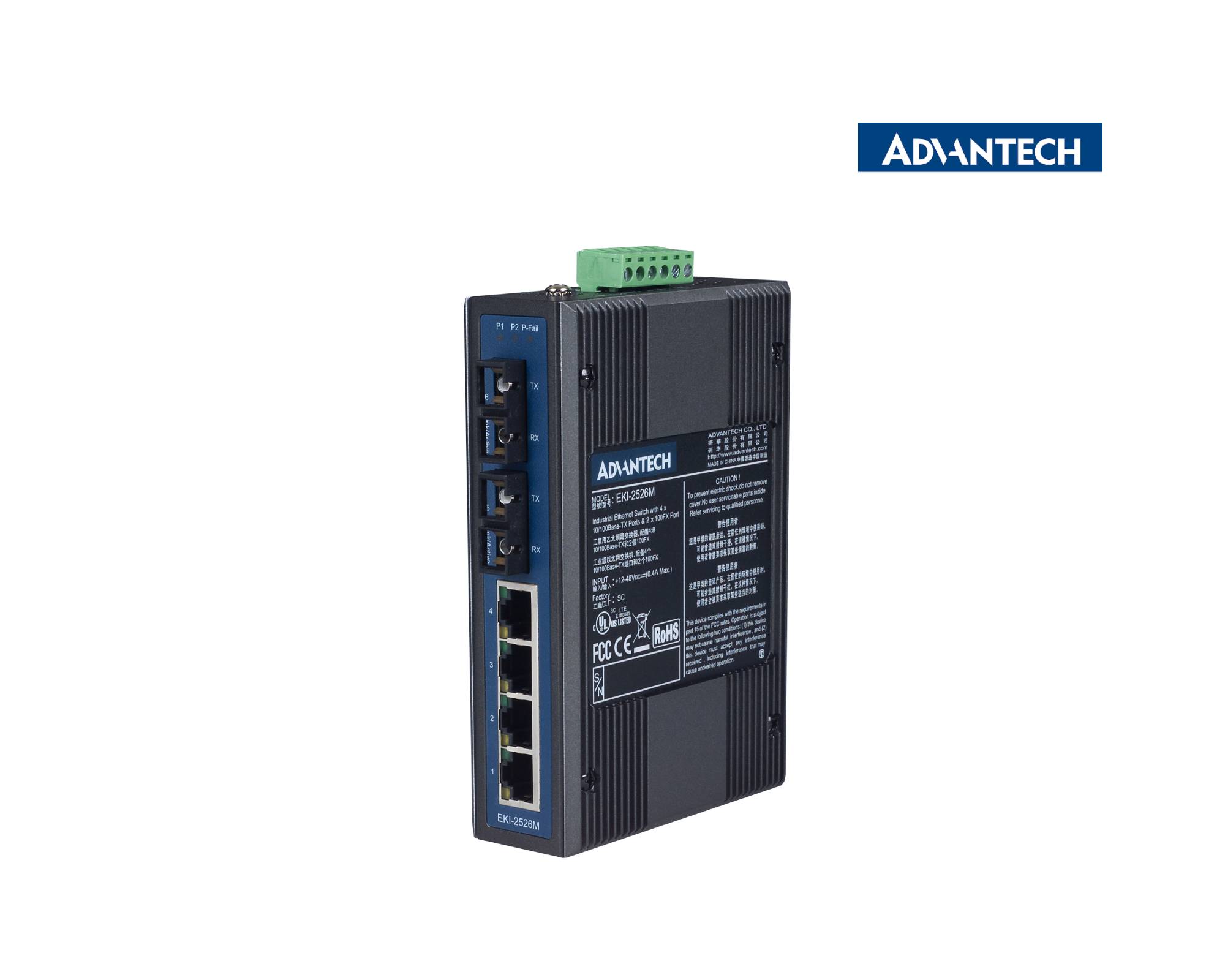 Advantech EKI-2526 Series of Unmanaged Switches Family Photo