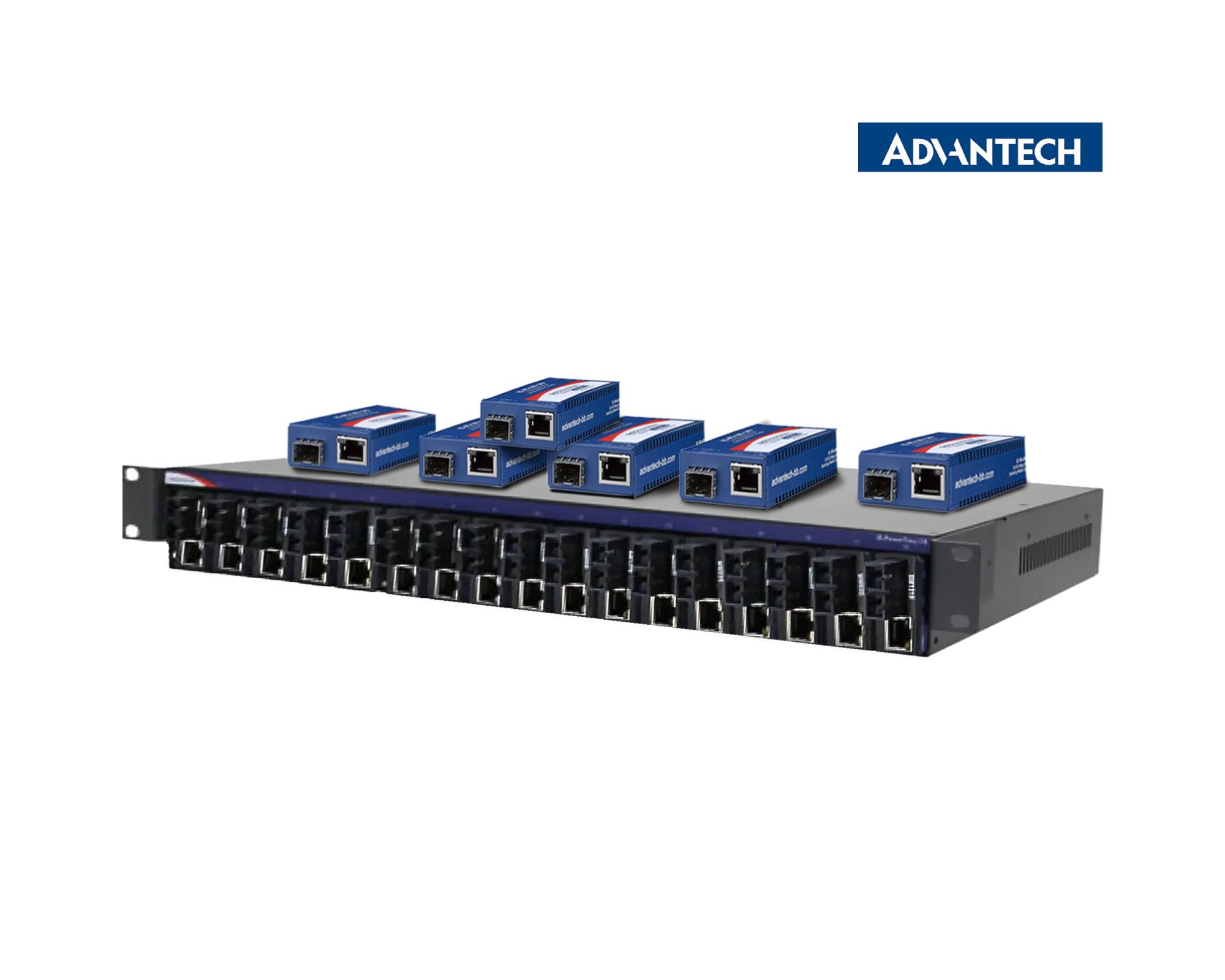 Advantech IMC-370I Series of Industrial Ethernet-to-fiber media converters